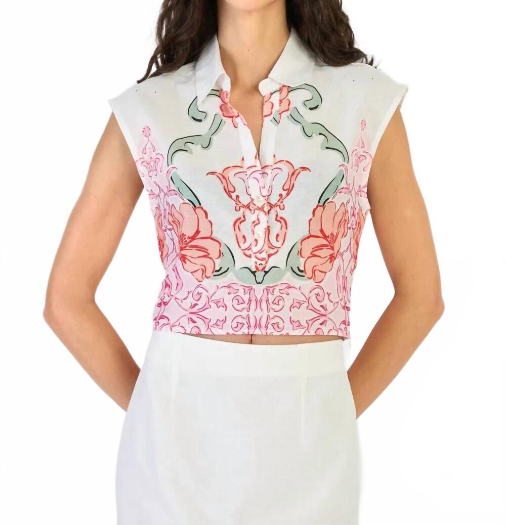 NEW BEYOND BY VERA alba top in matinee rose